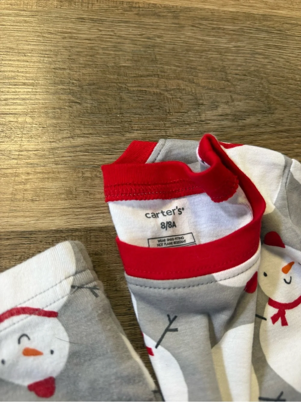 NWOT Carters Snowman Pajamas